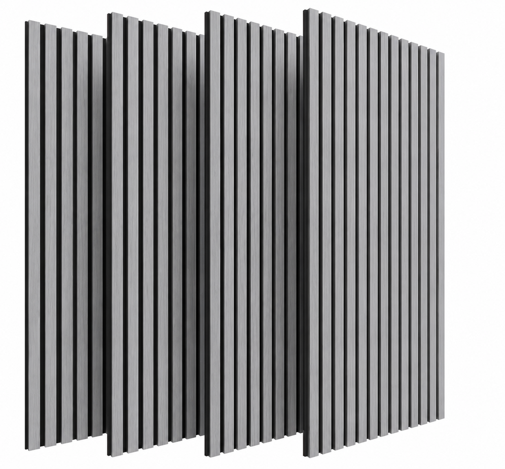 Panneau acoustique mural 60 x 120 cm – Double épaisseur, chêne naturel, gris ou anthracite - lot de 4